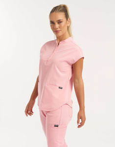 Apollo Scrub Top - Musk Pink