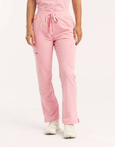 Essential Multi-Pocket Scrub Pants - Musk Pink