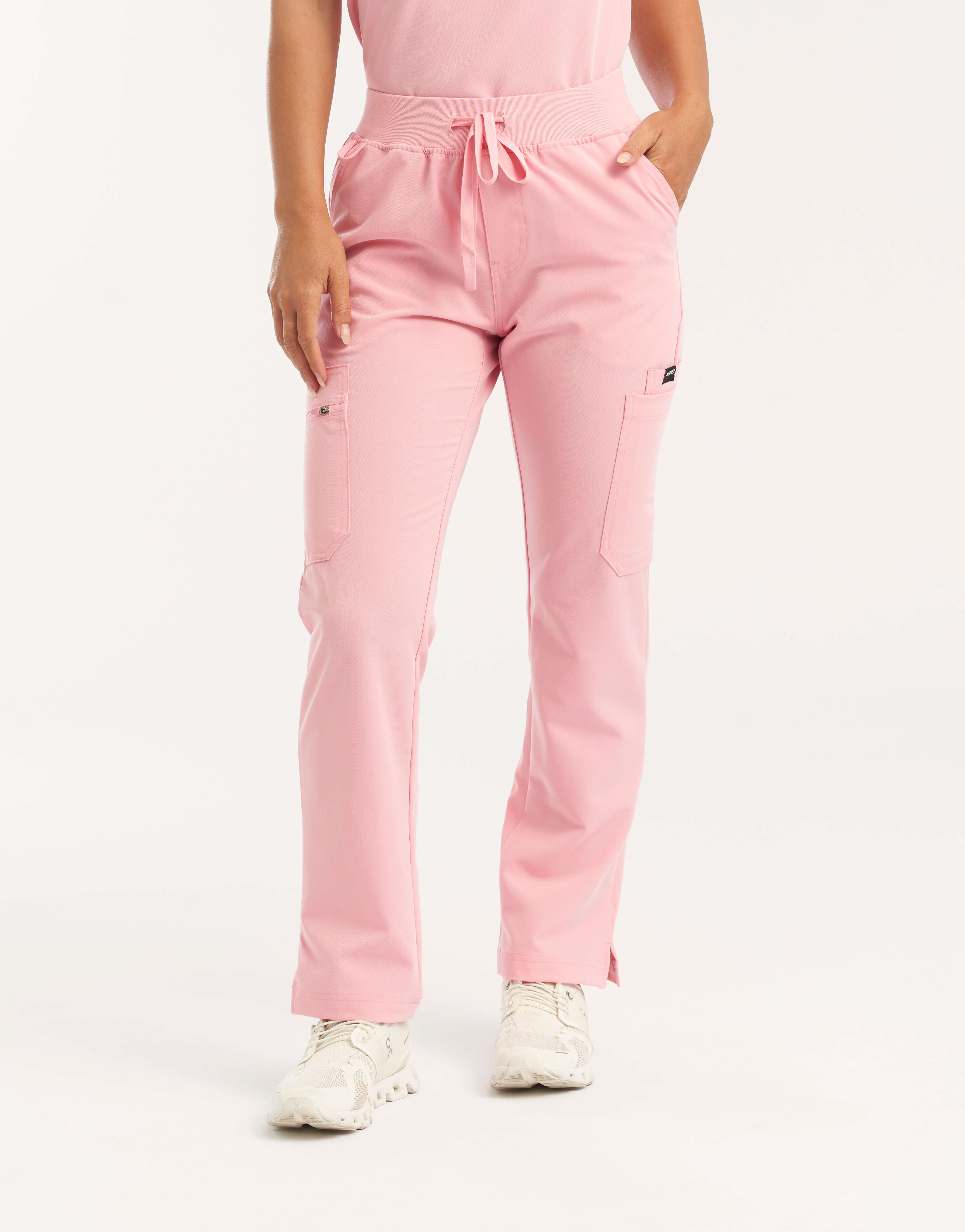 Essential Multi-Pocket Scrub Pants - Musk Pink