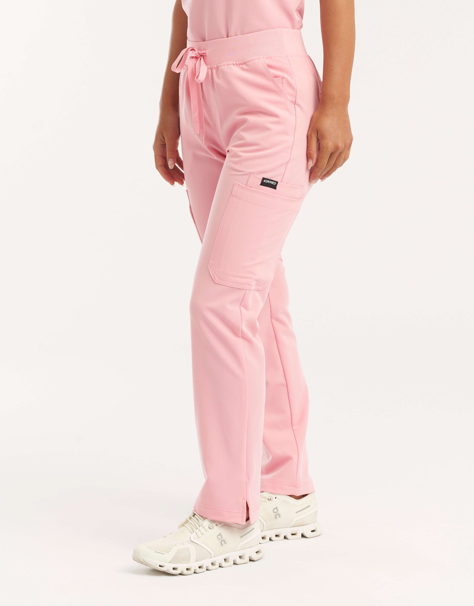 Essential Multi-Pocket Scrub Pants - Musk Pink