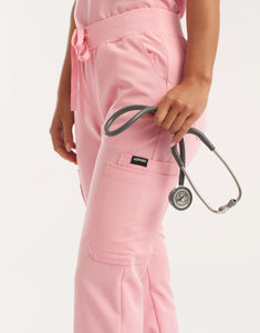 Essential Multi-Pocket Scrub Pants - Musk Pink