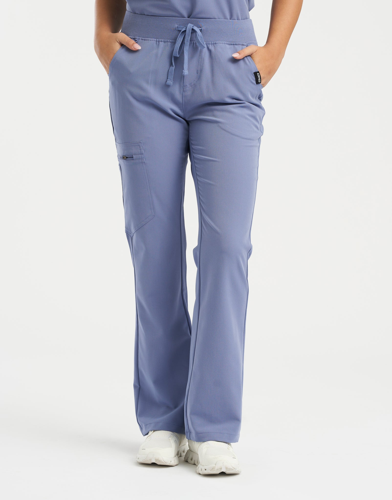 Essential Flare Scrub Pants - Nova Blue