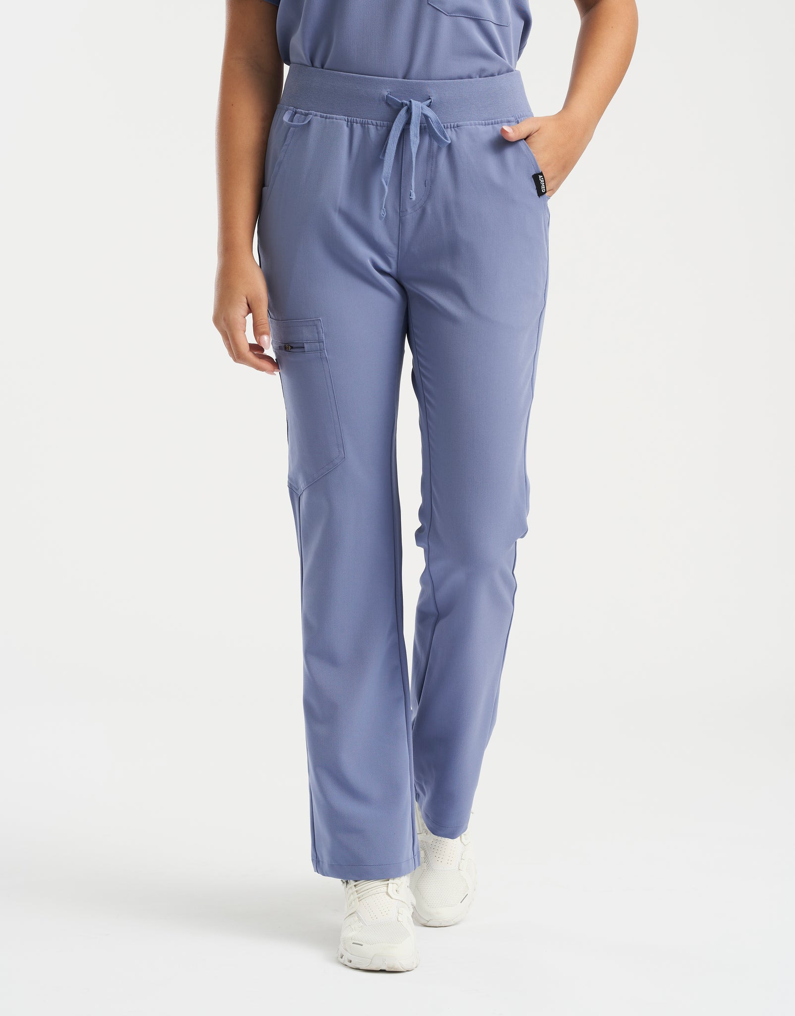 Essential Flare Scrub Pants - Nova Blue