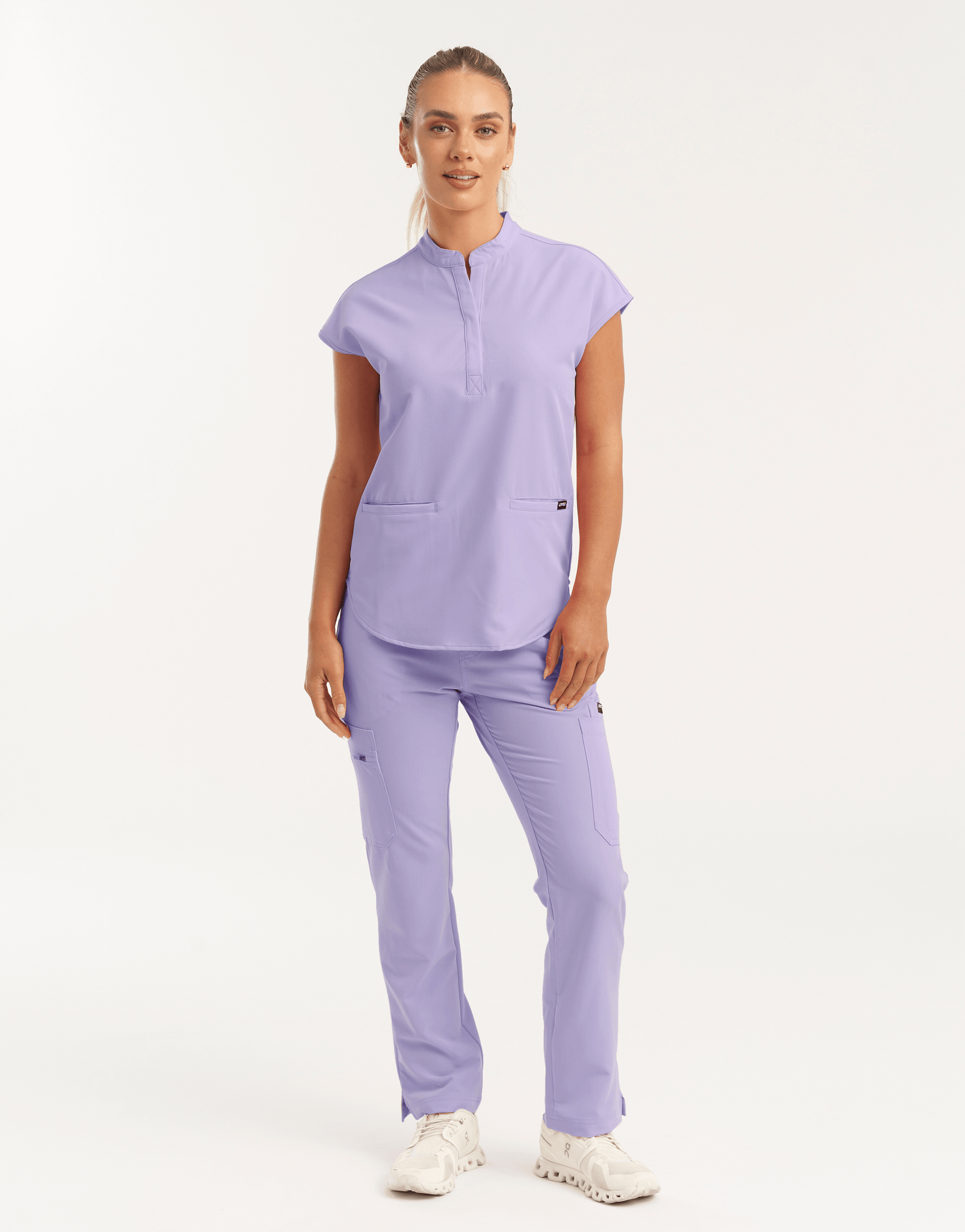 Apollo Scrub Top - Pastel Lilac