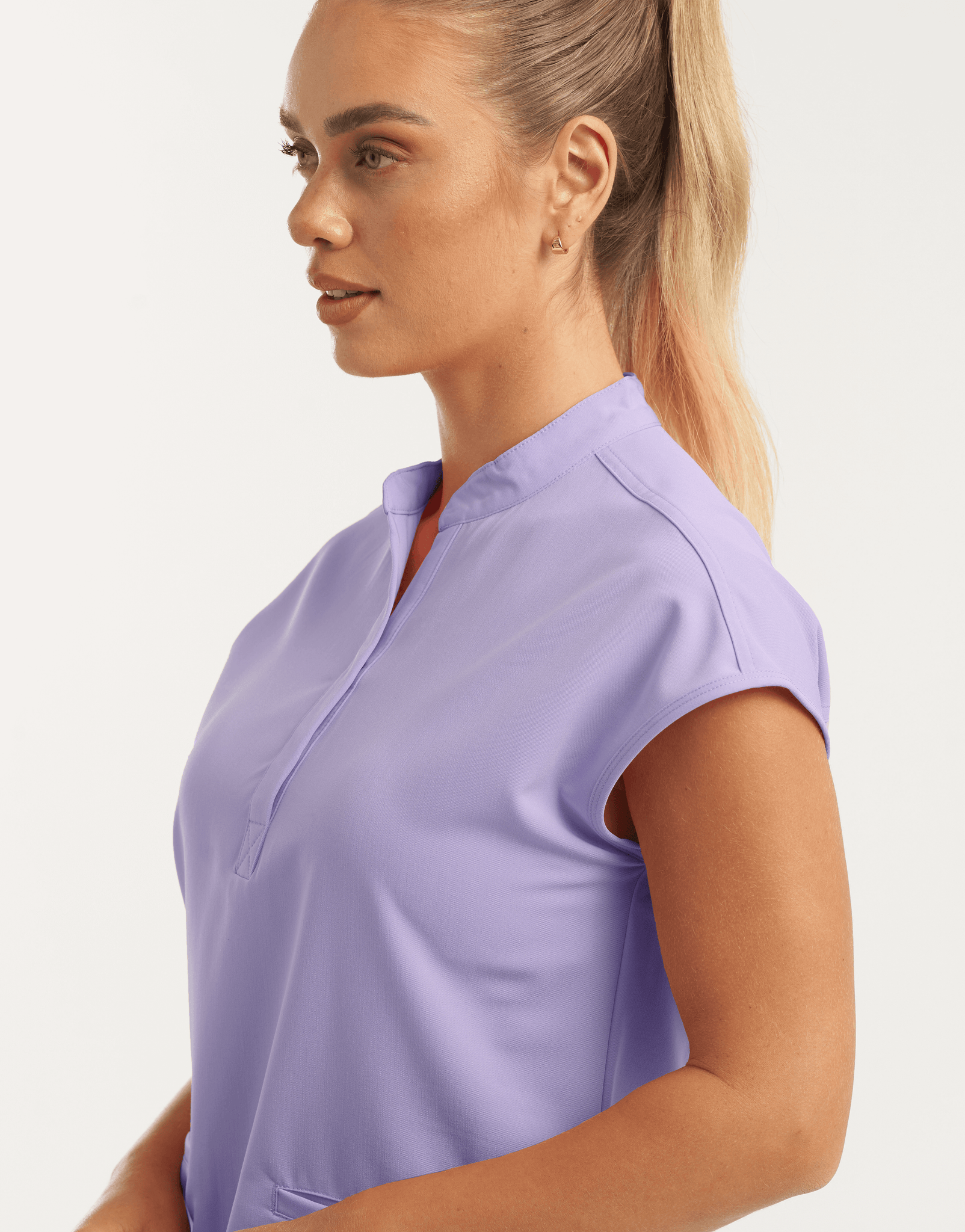 Apollo Scrub Top - Pastel Lilac
