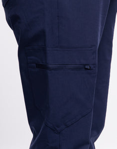 Essential Maternity Jogger Scrub Pants - True Navy