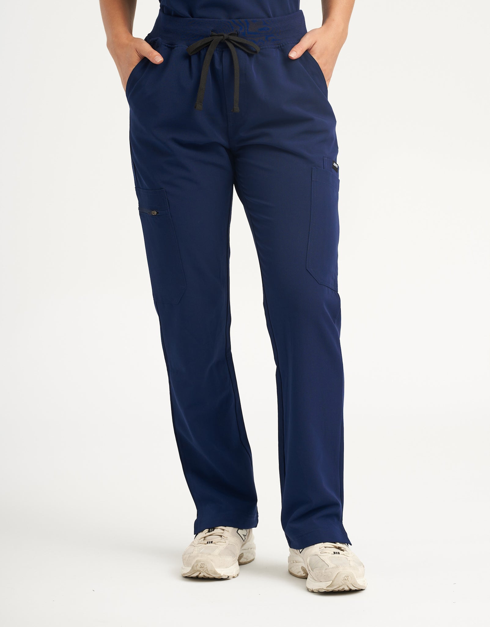 Essential Multi-Pocket Scrub Pants - True Navy