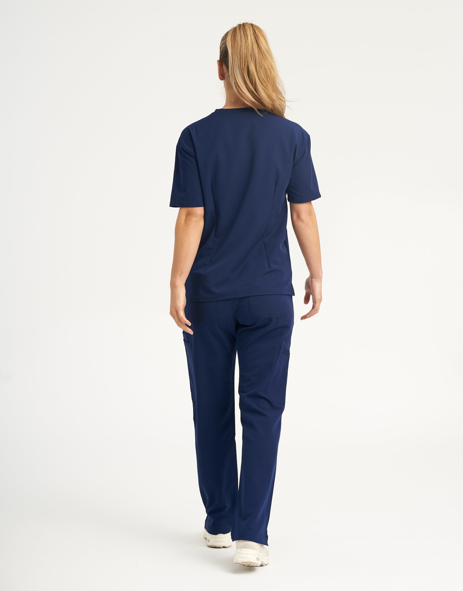 Essential Multi-Pocket Scrub Pants - True Navy