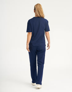 Essential Multi-Pocket Scrub Pants - True Navy