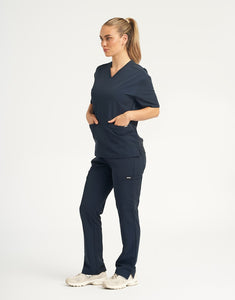 Essential Multi-Pocket Scrub Pants - Midnight Navy