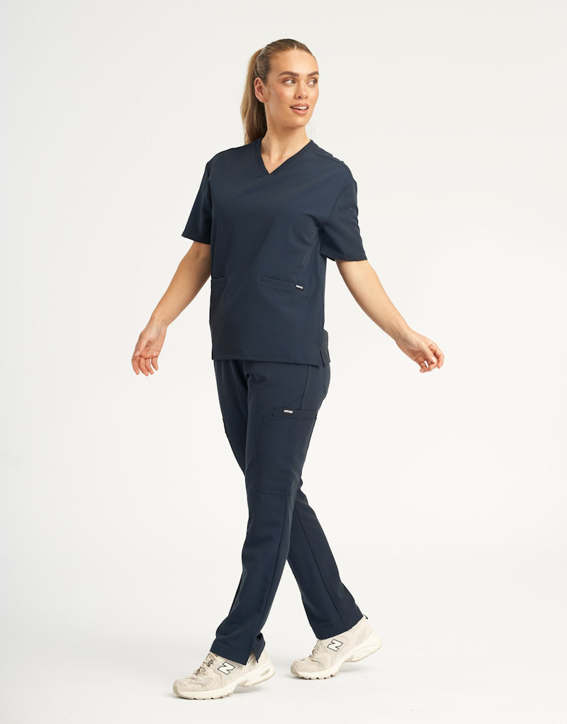 Essential Multi-Pocket Scrub Pants - Midnight Navy