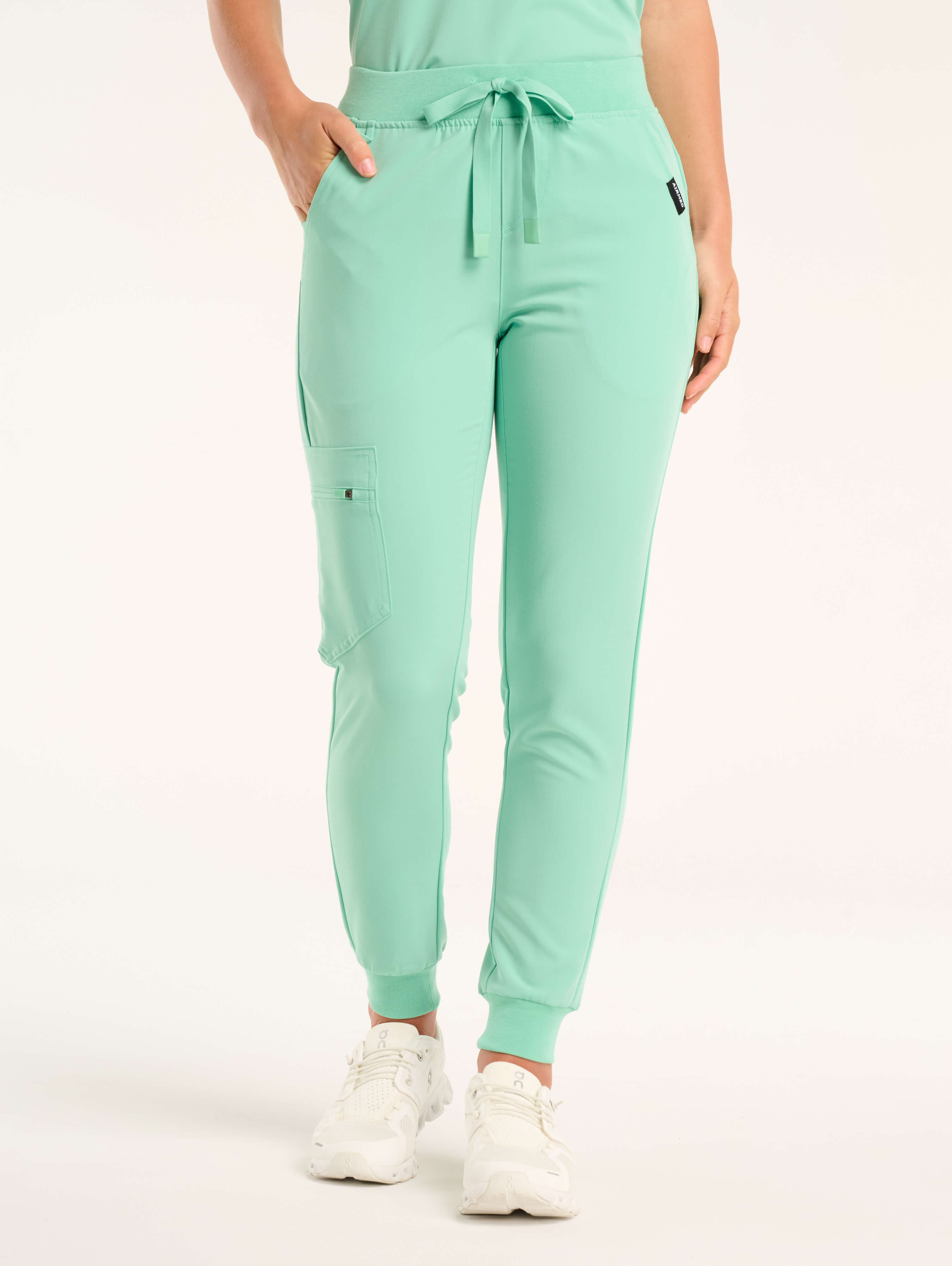 Essential Jogger Scrub Pants - Ocean Mint