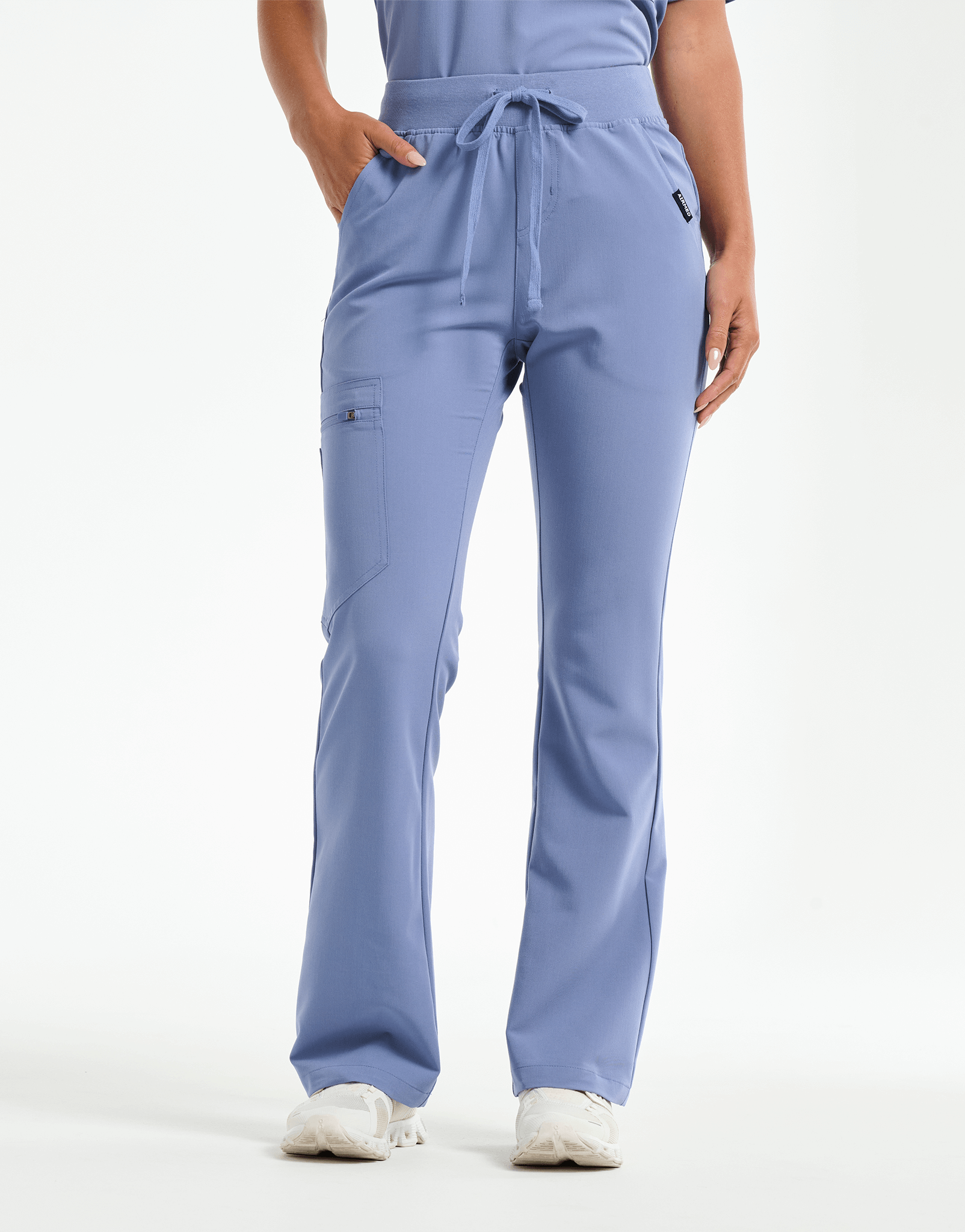 Essential Flare Scrub Pants - Nova Blue