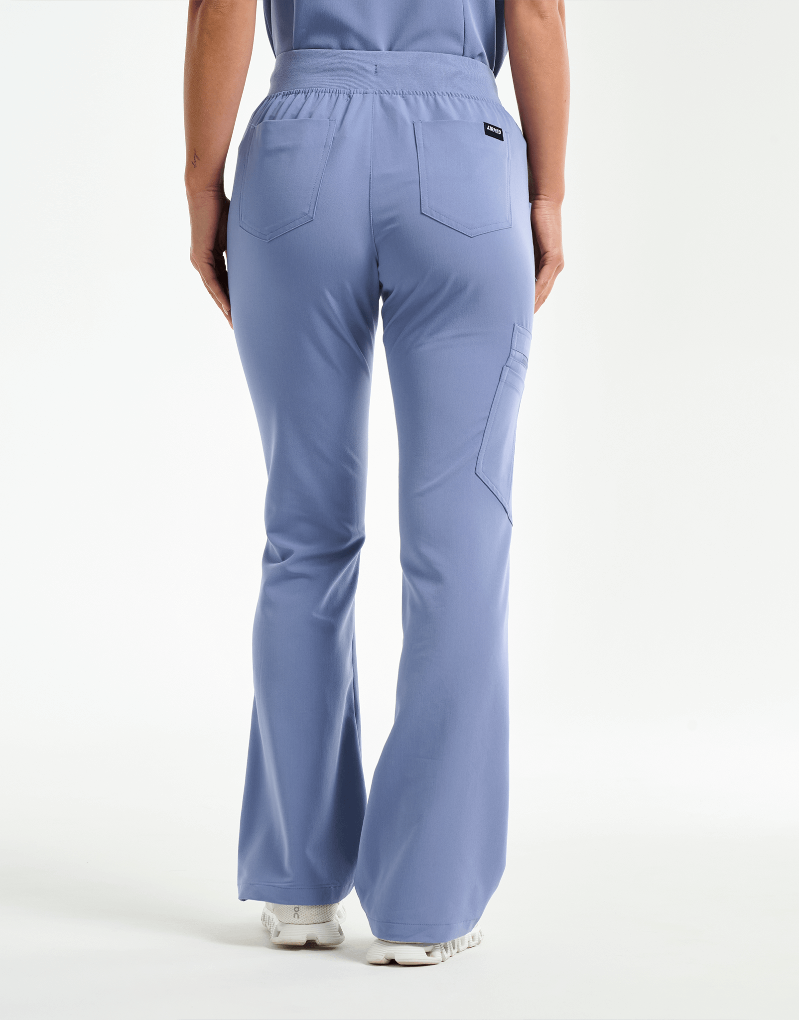 Essential Flare Scrub Pants - Nova Blue