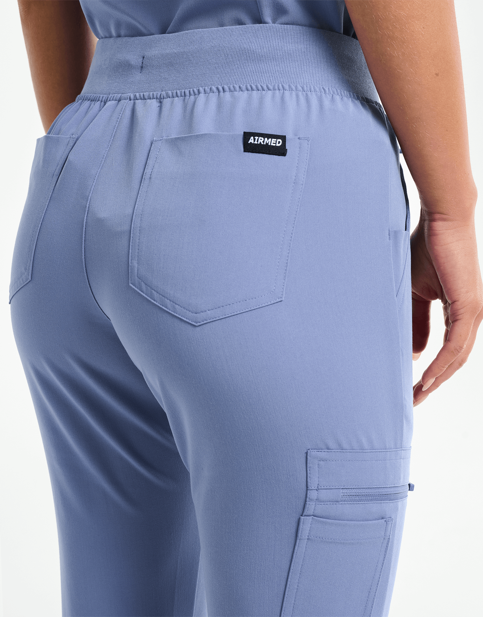 Essential Flare Scrub Pants - Nova Blue