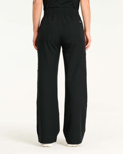 Aspire Wide Leg Scrub Pants - Black – Airmed Scrubs