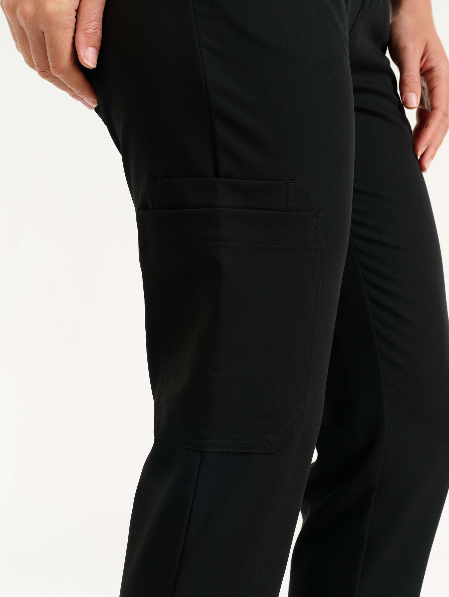 Aspire Straight Leg Scrub Pants - Black