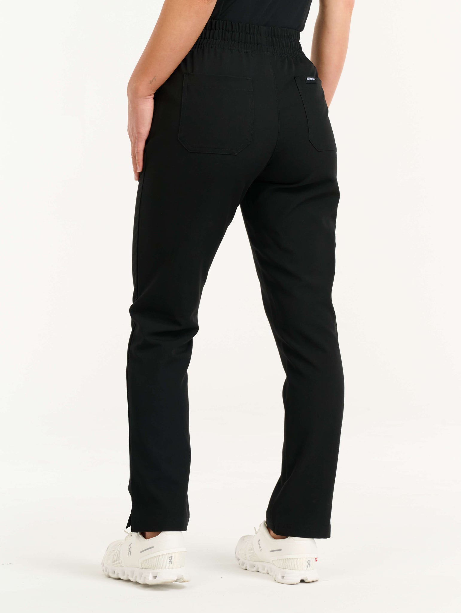 Aspire Straight Leg Scrub Pants - Black