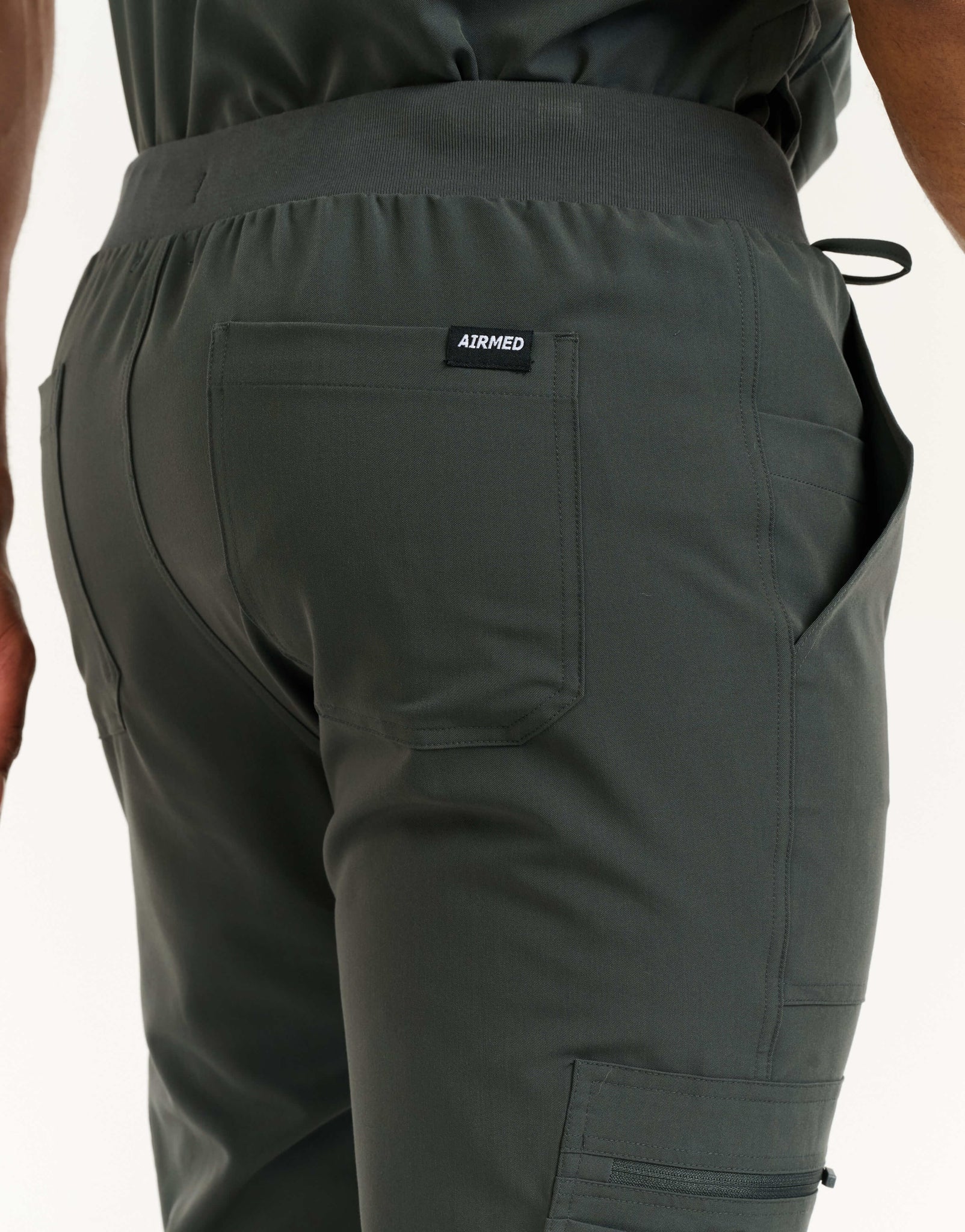 Essential Multi-Pocket Scrub Pants - Asphalt