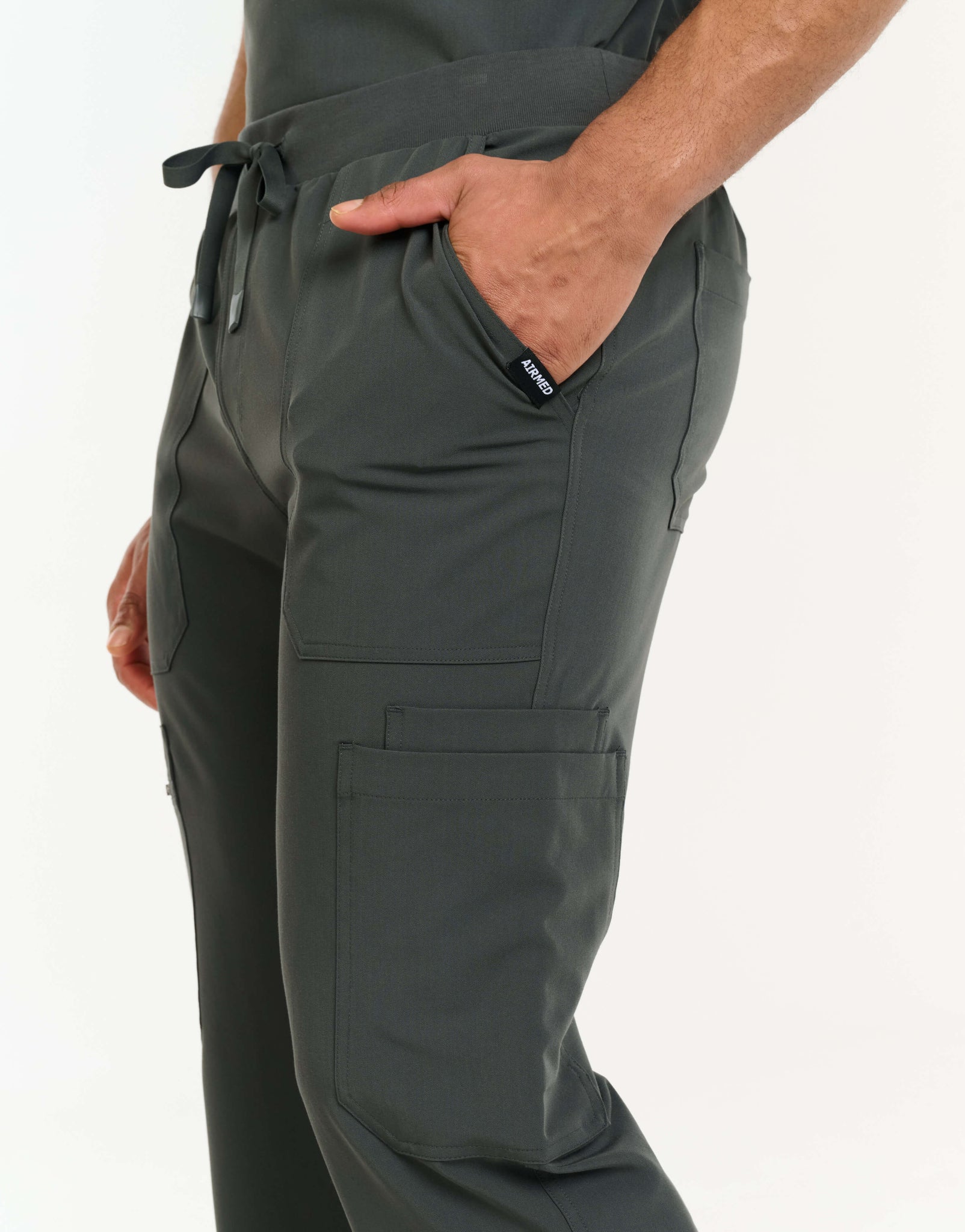Essential Multi-Pocket Scrub Pants - Asphalt