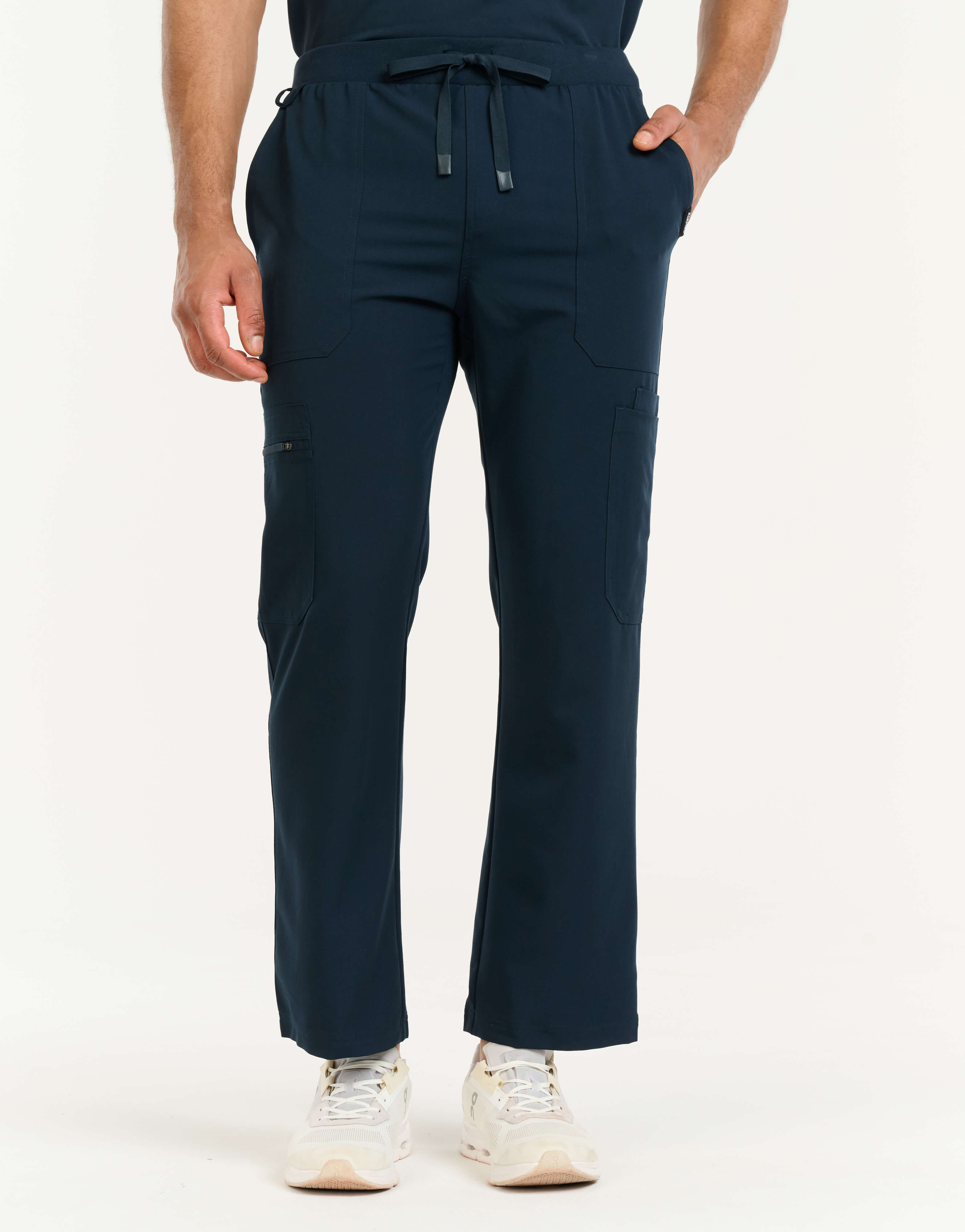 Essential Multi-Pocket Scrub Pants - Midnight Navy
