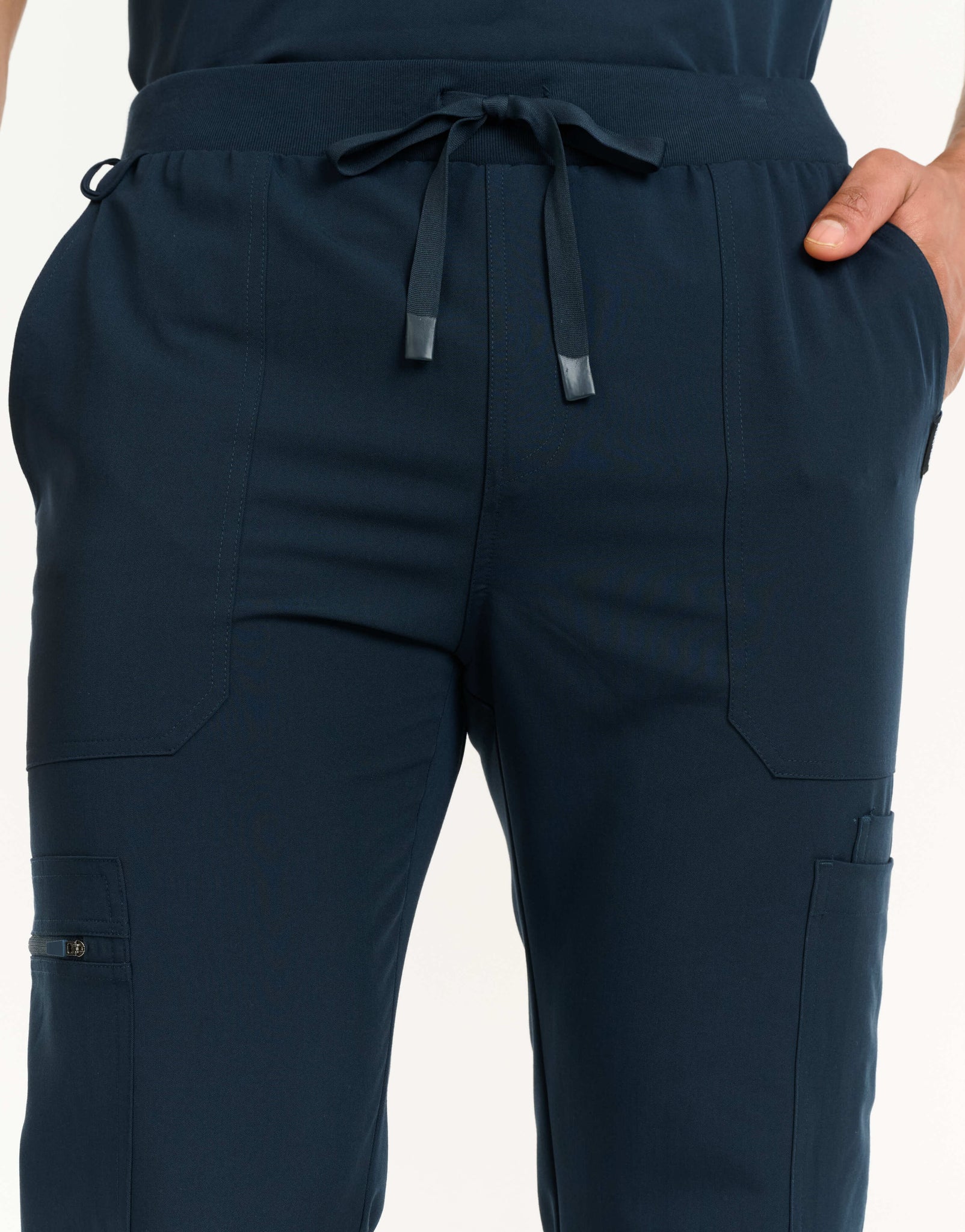 Essential Multi-Pocket Scrub Pants - Midnight Navy