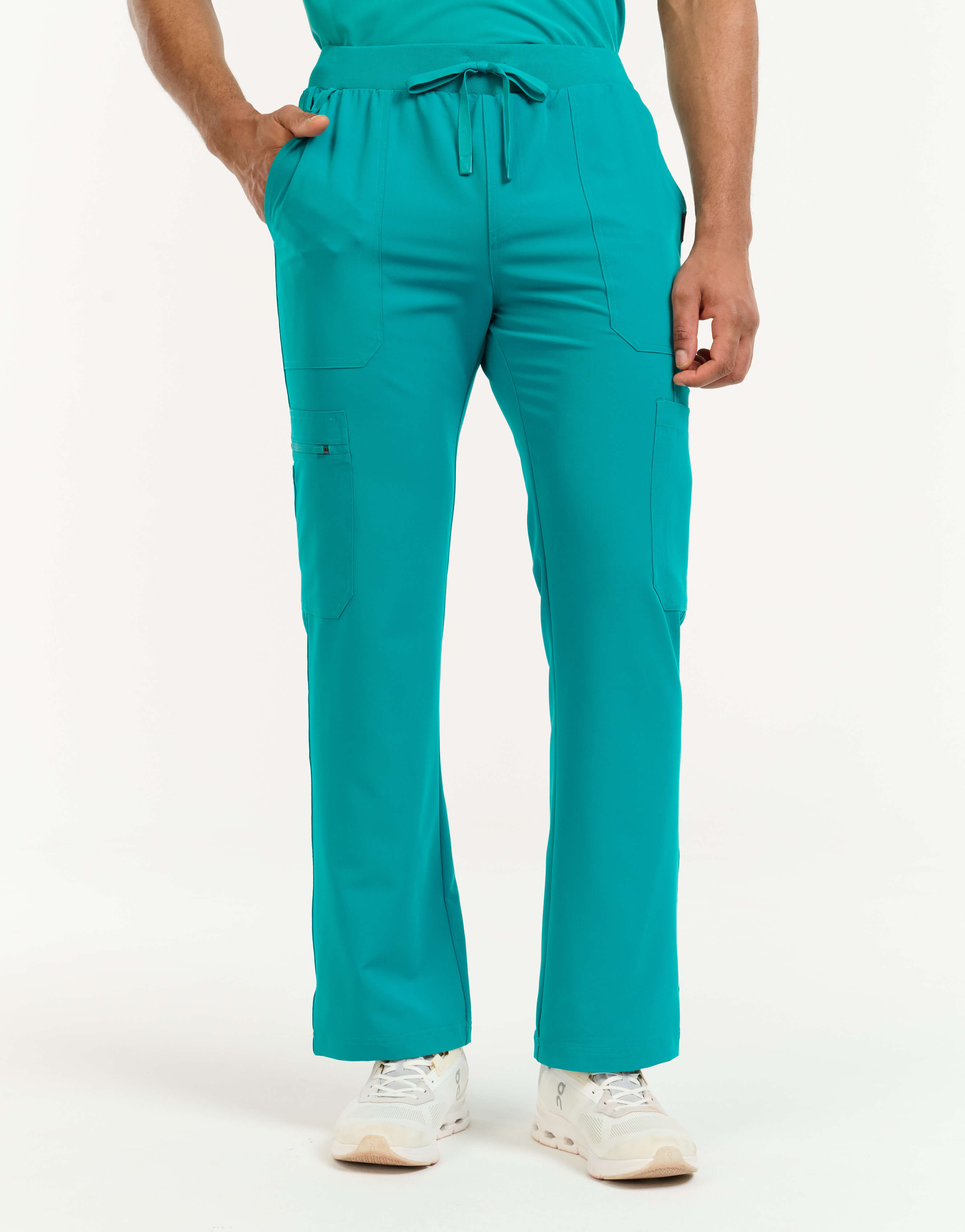 Essential Multi-Pocket Scrub Pants - Sydney Teal