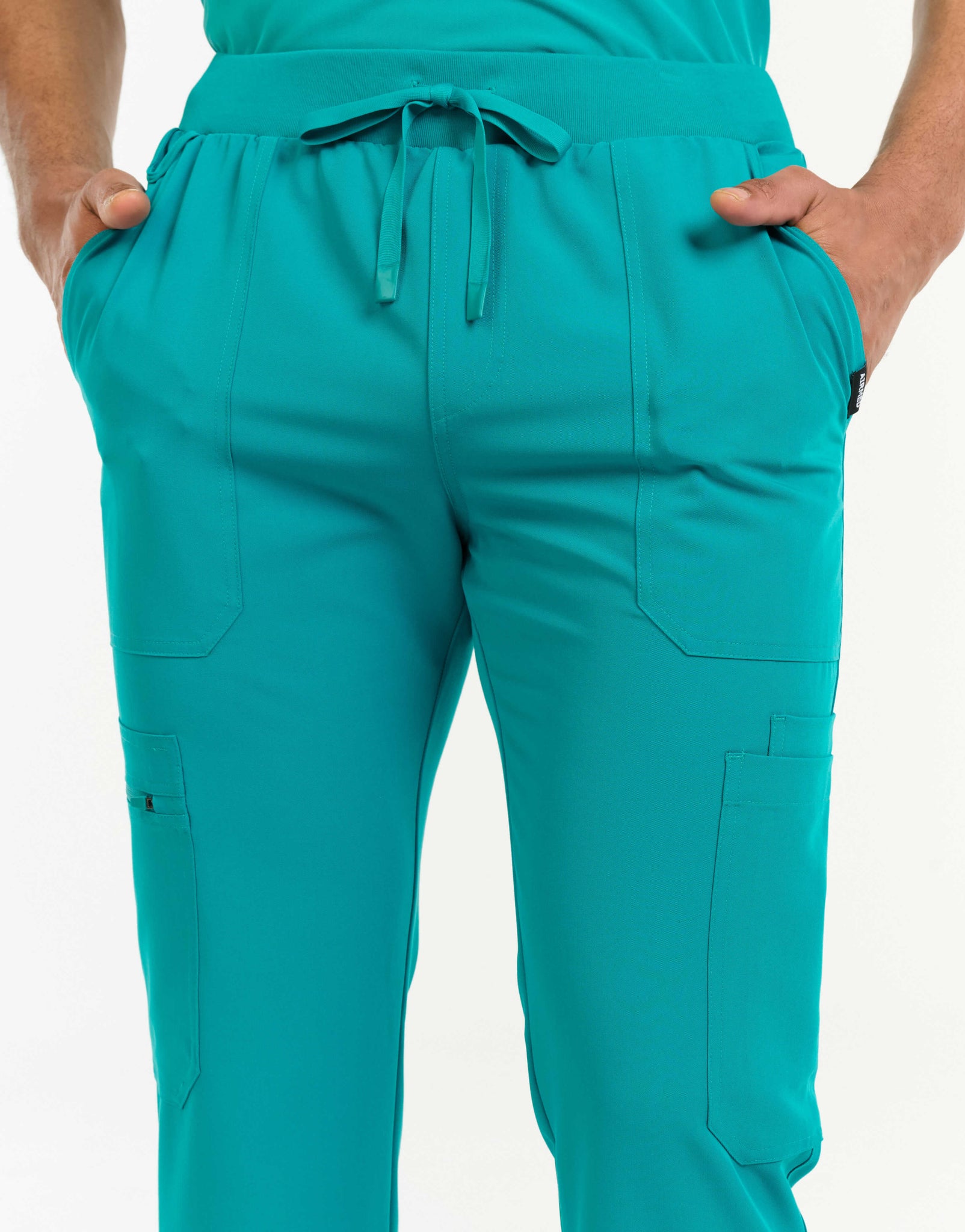 Essential Multi-Pocket Scrub Pants - Sydney Teal