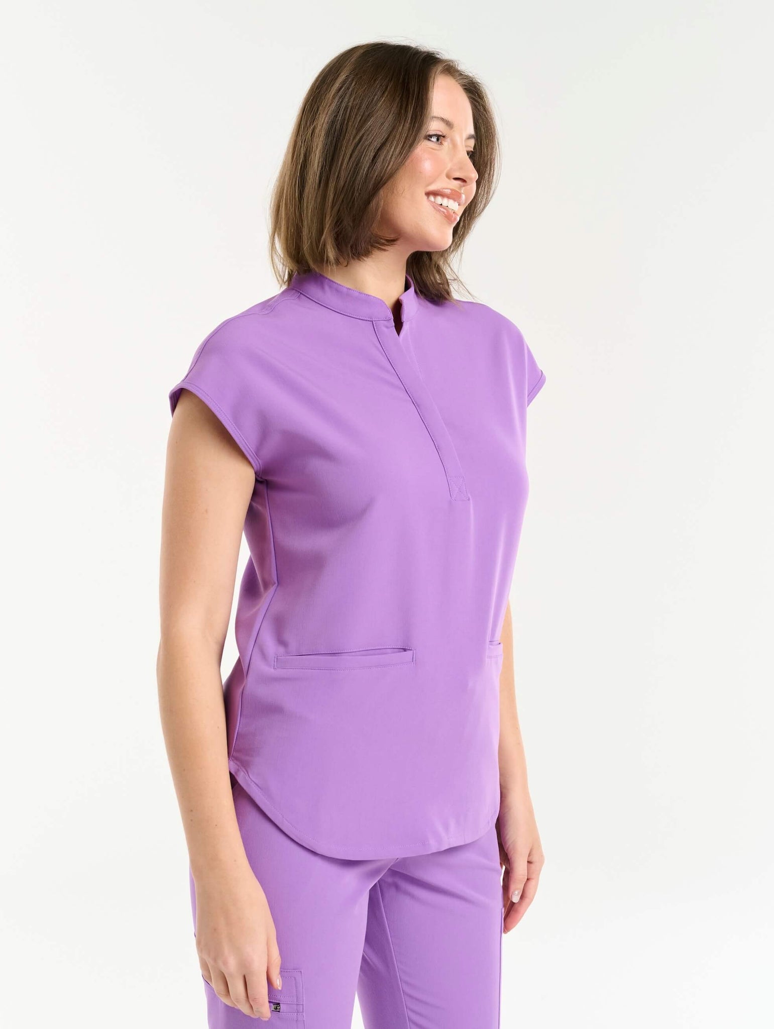 Apollo Scrub Top - Wisteria Purple