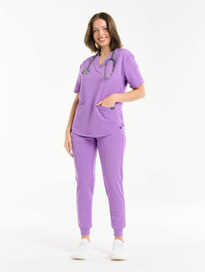Aspire Jogger Scrub Pants - Wisteria Purple