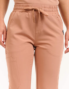 Aspire Mock Neck Top and Joggers - Canyon Clay