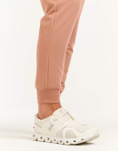 Aspire Mock Neck Top and Joggers - Canyon Clay