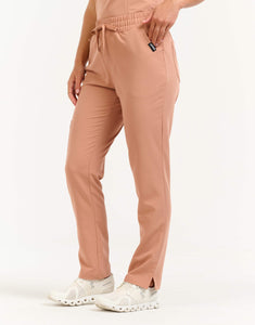 Aspire Mock Neck Top and Straight Leg Pants - Canyon Clay