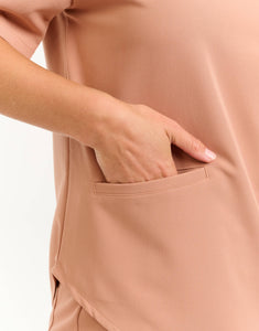 Aspire V Neck Scrub Top - Canyon Clay