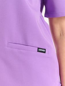Aspire V Neck Scrub Top - Wisteria Purple