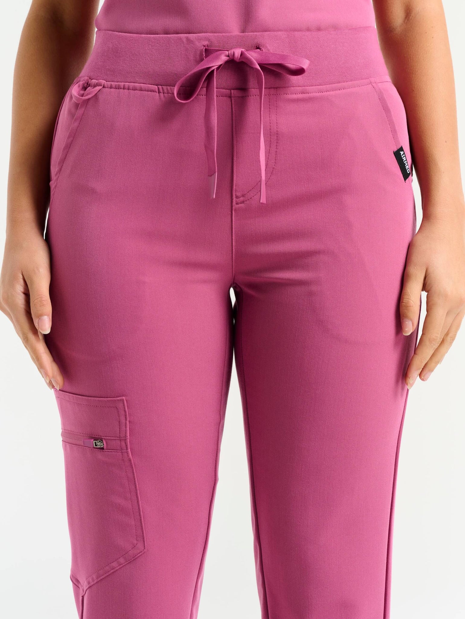 Essential Jogger Scrub Pants - Red Violet