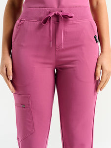 Essential Jogger Scrub Pants - Red Violet