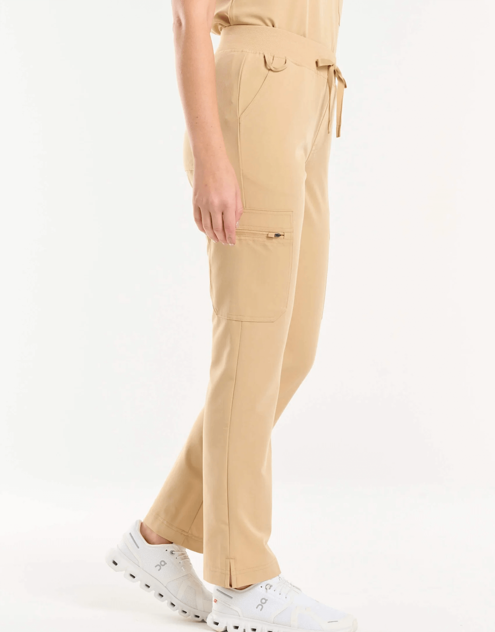 Essential Multi-Pocket Scrub Pants - Warm Sand
