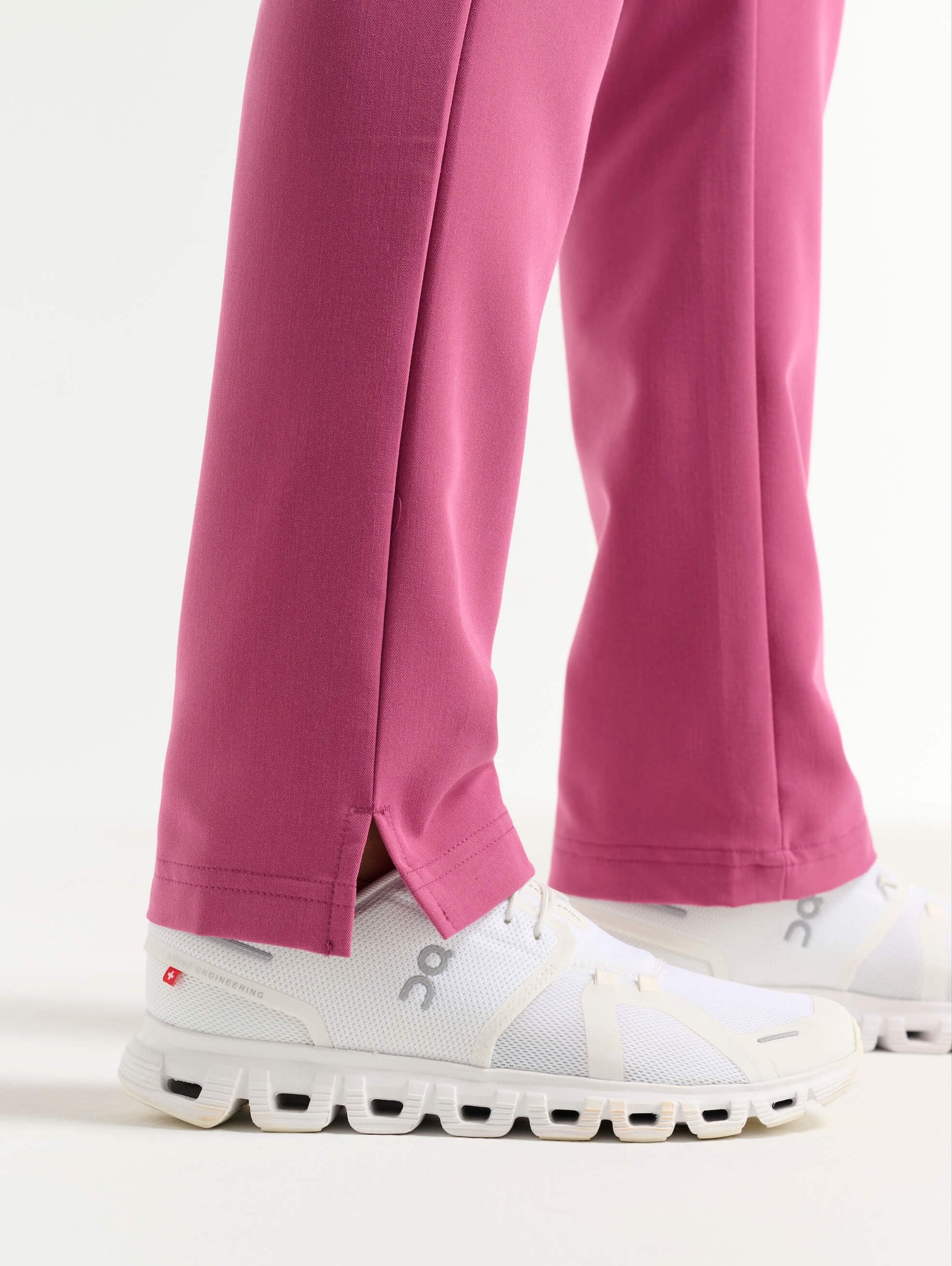 Essential Multi-Pocket Scrub Pants - Red Violet