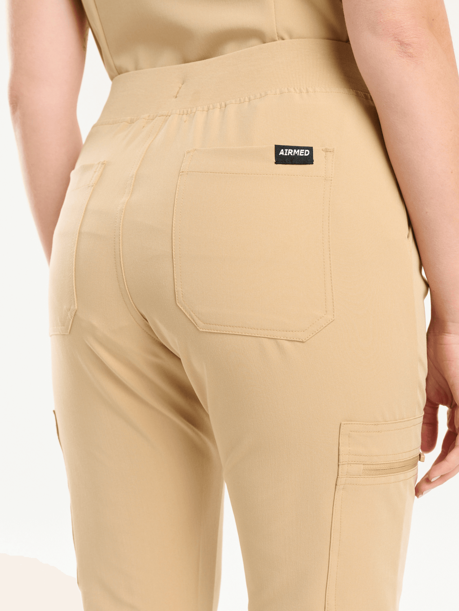 Essential Multi-Pocket Scrub Pants - Warm Sand