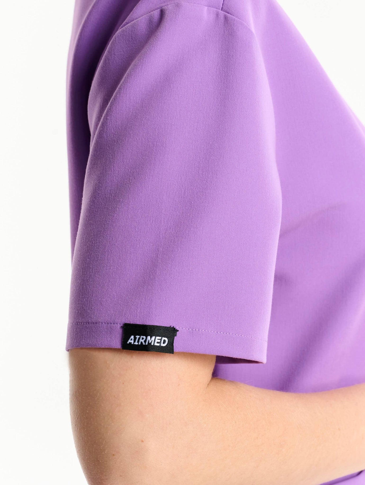 Essential V Neck Scrub Top - Wisteria Purple