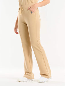 Essential Flare Scrub Pants - Warm Sand