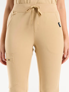 Essential Flare Scrub Pants - Warm Sand