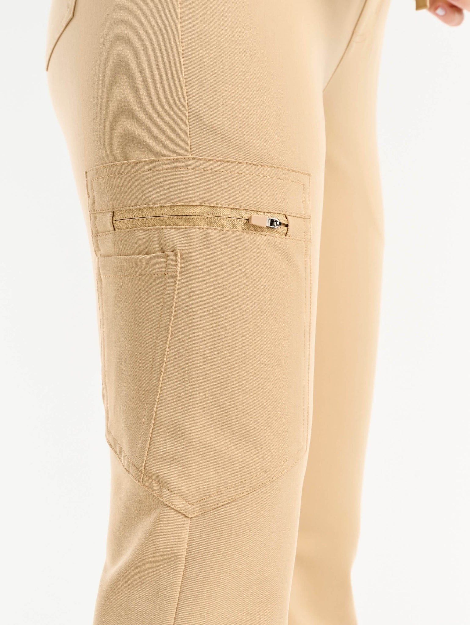 Essential Flare Scrub Pants - Warm Sand