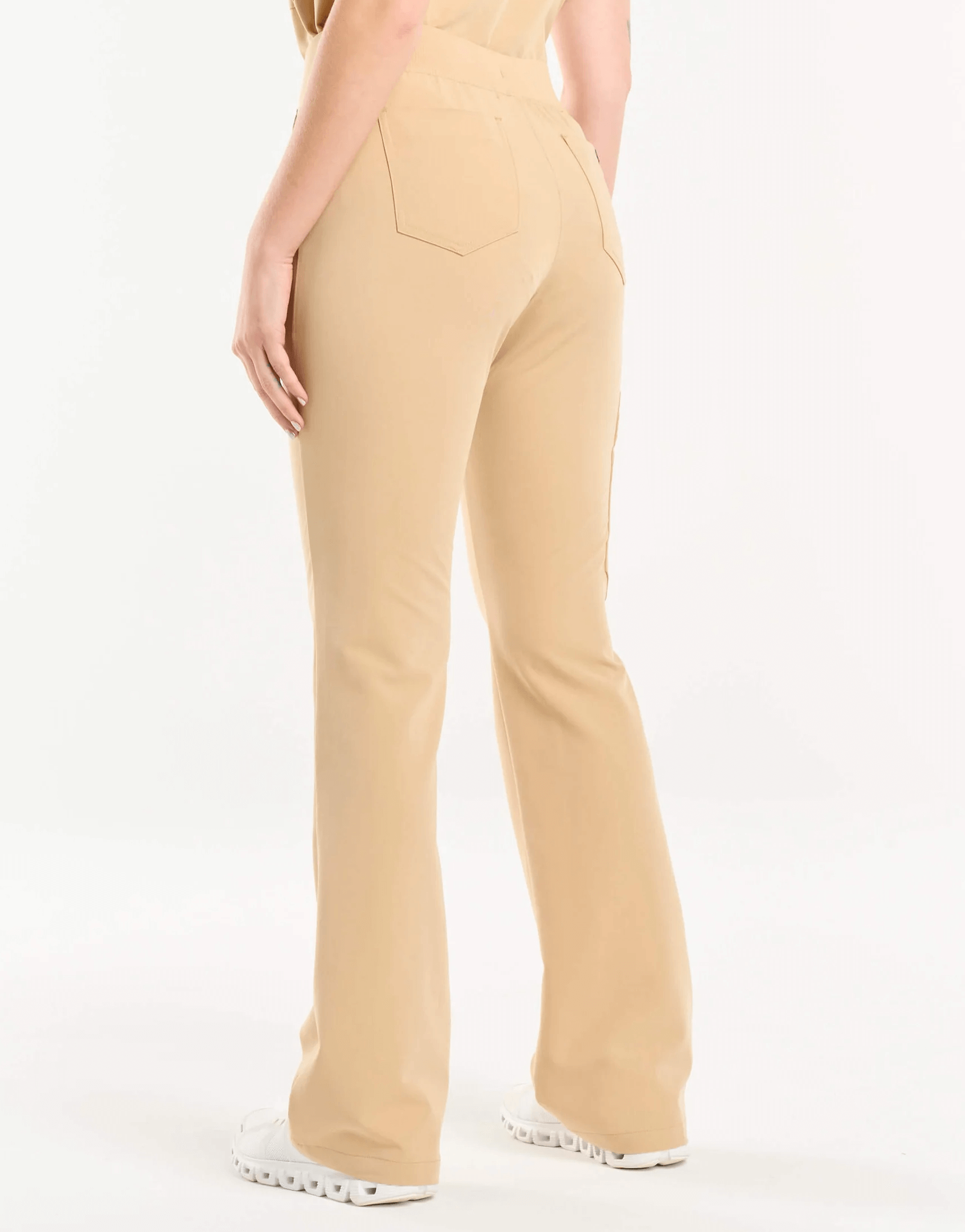 Essential Flare Scrub Pants - Warm Sand