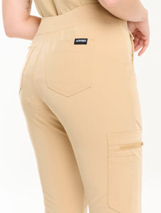 Essential Flare Scrub Pants - Warm Sand