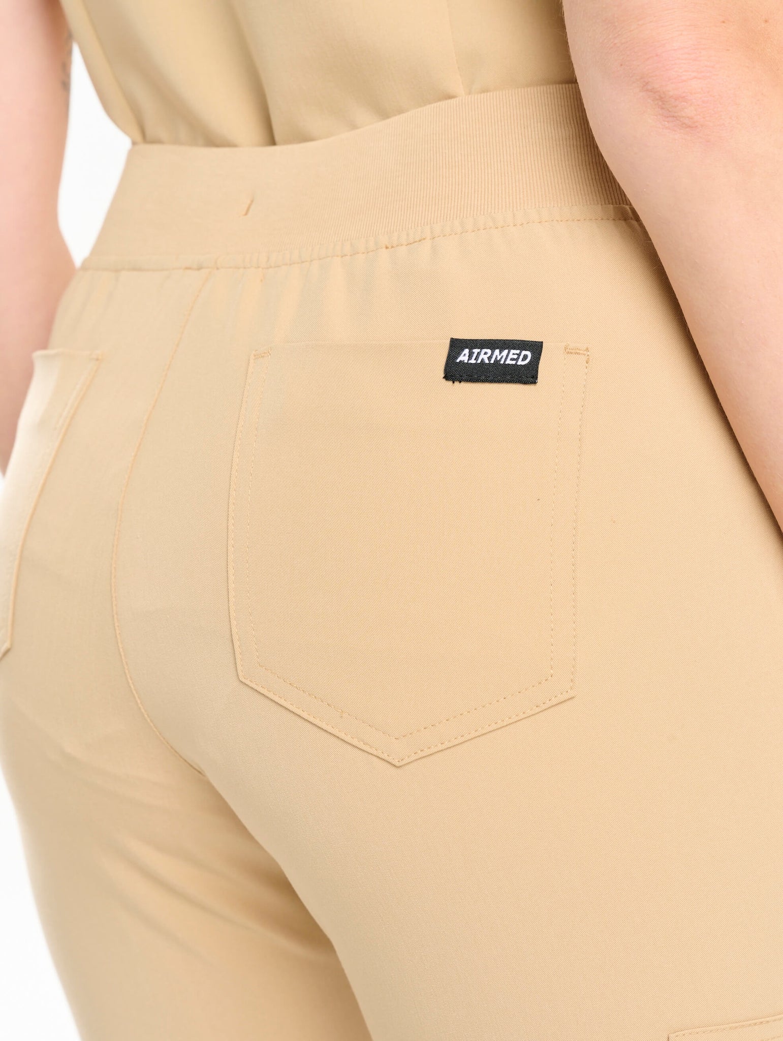 Essential Flare Scrub Pants - Warm Sand