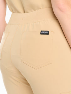 Essential Flare Scrub Pants - Warm Sand
