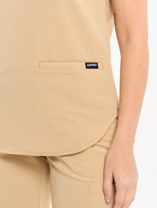 Apollo Scrub Top - Warm Sand