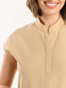 Apollo Scrub Top - Warm Sand